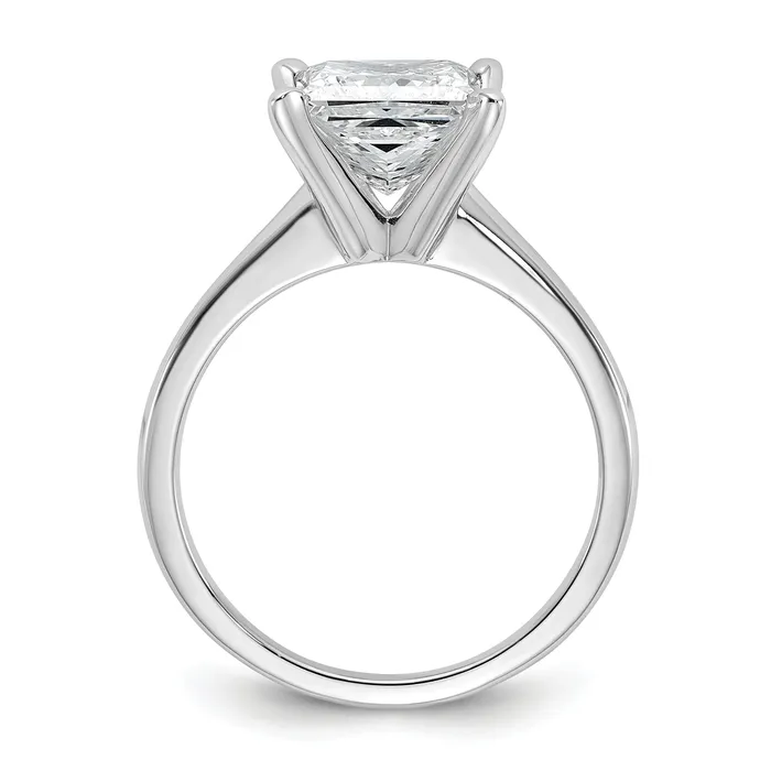 Goldia Rings 14k White Gold 2 12 Ct Certified Lab Grown Diamond VSSI G Princess Solitare Engagement Ring