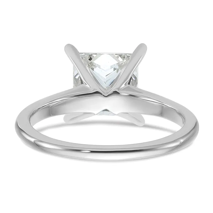 Goldia Rings 14k White Gold 2 12 Ct Certified Lab Grown Diamond VSSI G Princess Solitare Engagement Ring