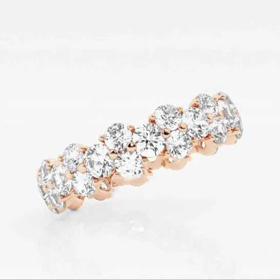 Original Brilliant Diamond 14K Rose Gold 2 12 CTTW Garland RoundCut LAB GROWN Diamond Eternity Band GSI JMS always Rings Original Brilliant Diamond 14K Rose Gold 2 12 CTTW Garland RoundCut LAB GROWN Diamond Eternity Band GSI JMS always Rings