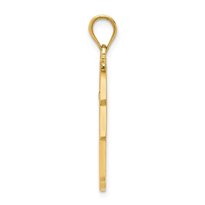 PreStyled Sets 14k Yellow Gold Polished Filigree Hamsa Pendant Goldia