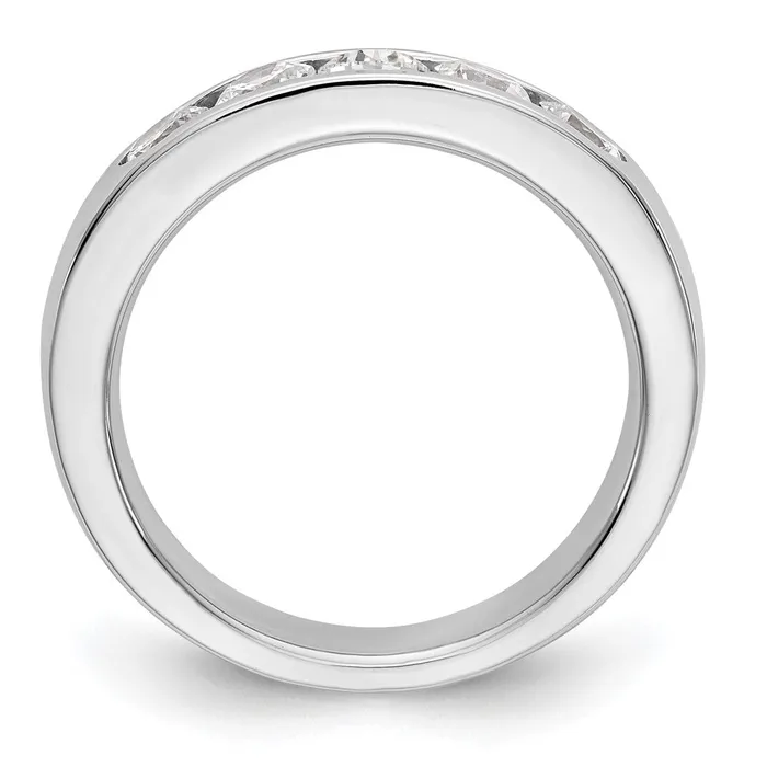 Rings Goldia 14k White Gold 5Stone 1 carat Round Diamond Complete Channel Band