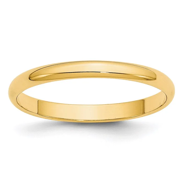 Rings Goldia Solid 14K Yellow Gold 25mm Light Weight Half Round MensWomens Wedding Band Ring Size 10 Rings Goldia Solid 14K Yellow Gold 25mm Light Weight Half Round MensWomens Wedding Band Ring Size 10