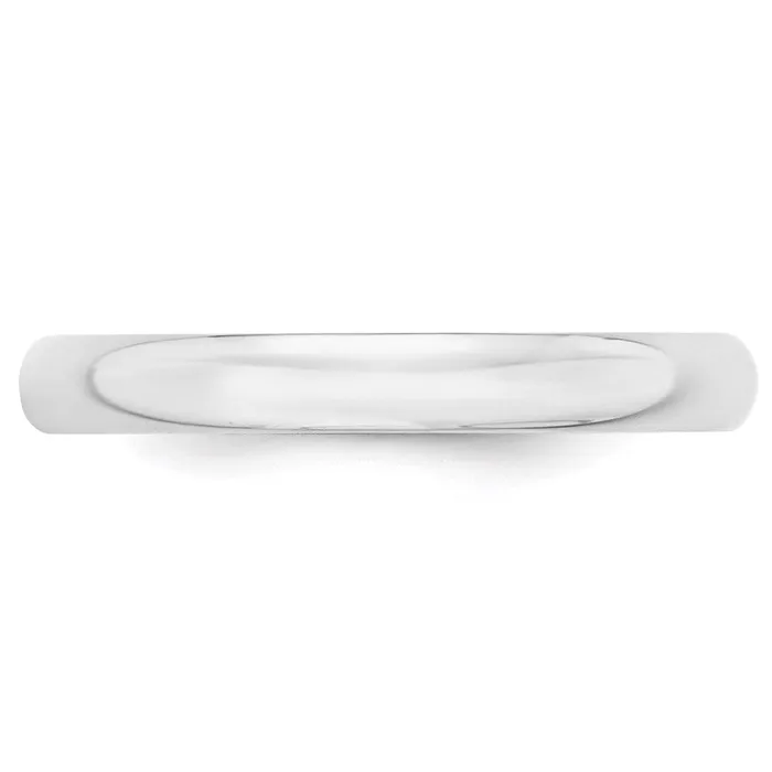 Rings Solid 10K White Gold 3mm Light Weight Half Round MensWomens Wedding Band Ring Size 10 Goldia Rings Solid 10K White Gold 3mm Light Weight Half Round MensWomens Wedding Band Ring Size 10 Goldia