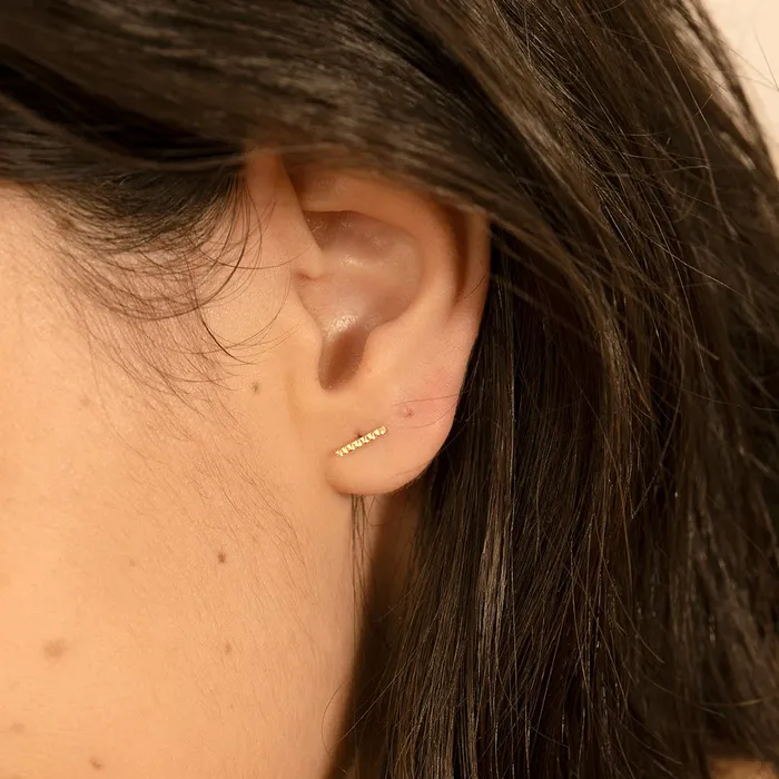 Aurelie Gi Earrings DAISY Single Diamond Stud Earring Aurelie Gi Earrings DAISY Single Diamond Stud Earring