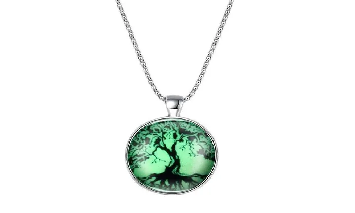 Glowing Pendant Necklace tree of life glass glow For Women sparklingselections Necklaces Glowing Pendant Necklace tree of life glass glow For Women sparklingselections Necklaces