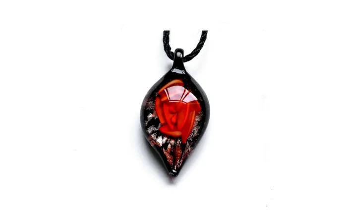 Necklaces sparklingselections Lampwork Glass Pendant Necklace Trendy Leaf Shape Pendants Necklaces sparklingselections Lampwork Glass Pendant Necklace Trendy Leaf Shape Pendants