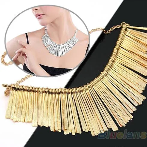 Necklaces sparklingselections Metal Multilayer Chain Tassel Choker Bib Necklace 02I4 Necklaces sparklingselections Metal Multilayer Chain Tassel Choker Bib Necklace 02I4