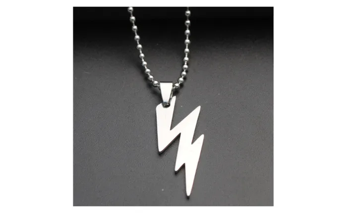 Necklaces The Flash Thunder Stainless Steel Pendant Necklace sparklingselections Necklaces The Flash Thunder Stainless Steel Pendant Necklace sparklingselections