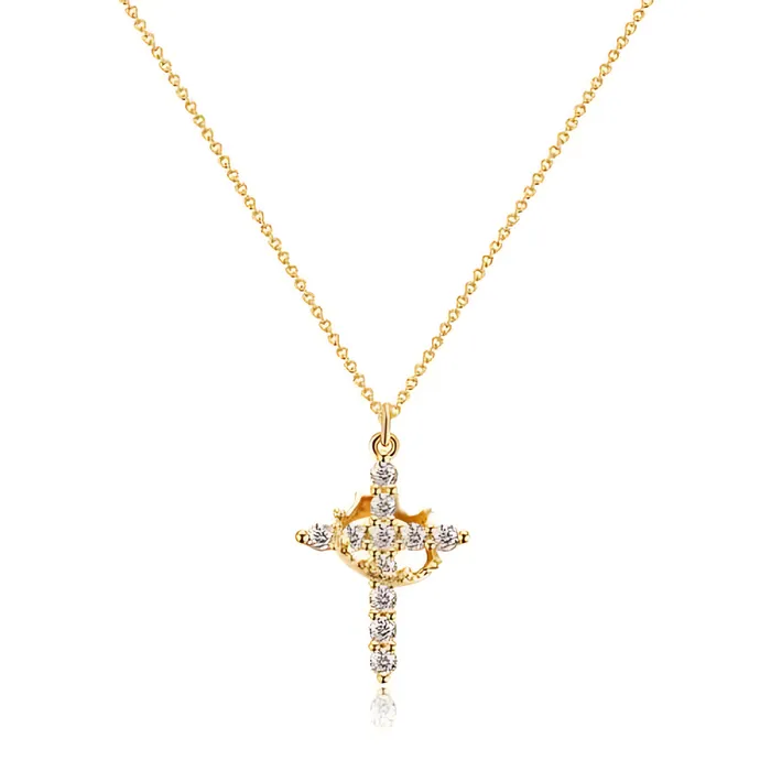 Sparkling Cross Pendant Necklace Ashley Jewels Necklaces