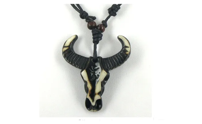 sparklingselections Tibetan Yak Bone carved Cross Animal Symbol Pendant Necklace Necklaces sparklingselections Tibetan Yak Bone carved Cross Animal Symbol Pendant Necklace Necklaces
