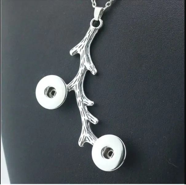 sparklingselections Tree Pendant Snap Button Necklace for Women Necklaces