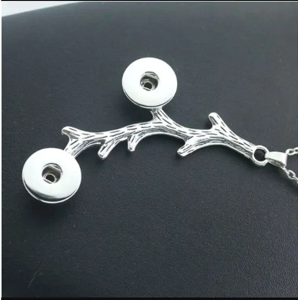 sparklingselections Tree Pendant Snap Button Necklace for Women Necklaces