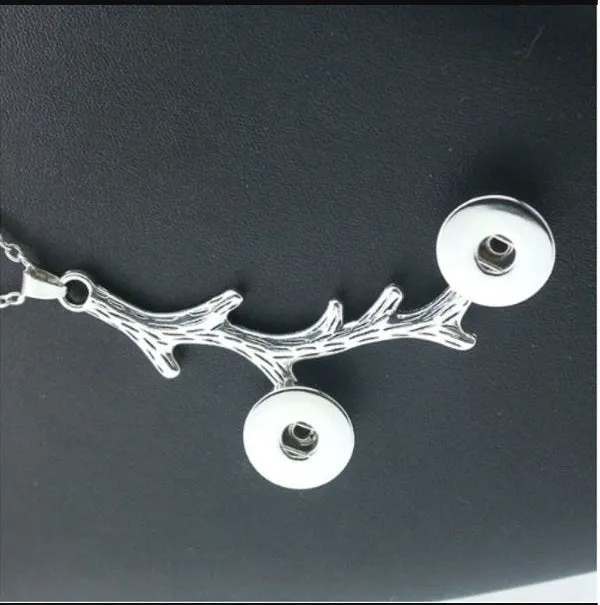 sparklingselections Tree Pendant Snap Button Necklace for Women Necklaces