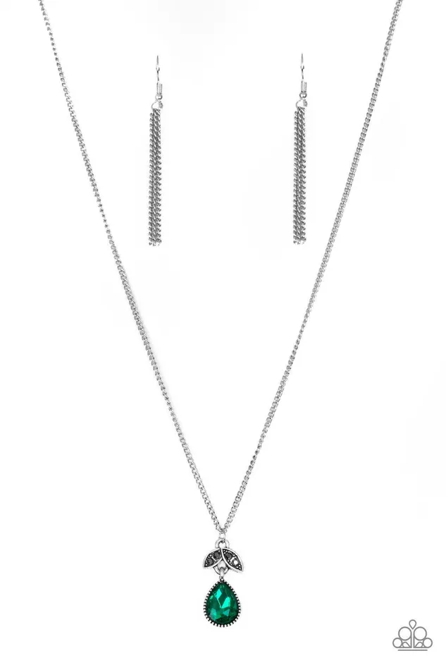 Nice To Meet You Green Necklace Jewelry by Bretta Paparazzi Accessories Necklaces