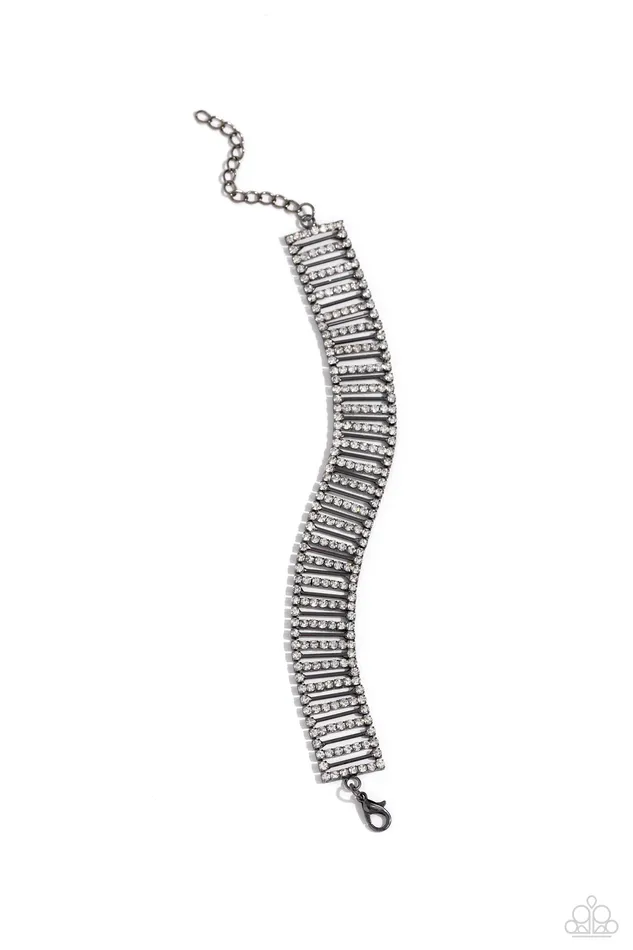 Paparazzi Accessories Bracelets Elusive Elegance Black Bracelet Jewelry by Bretta