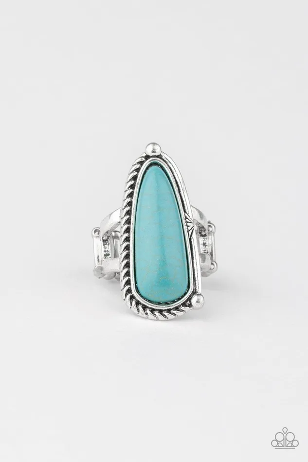 Rings Paparazzi Accessories Pioneer Plains Blue Ring Jewelry by Bretta