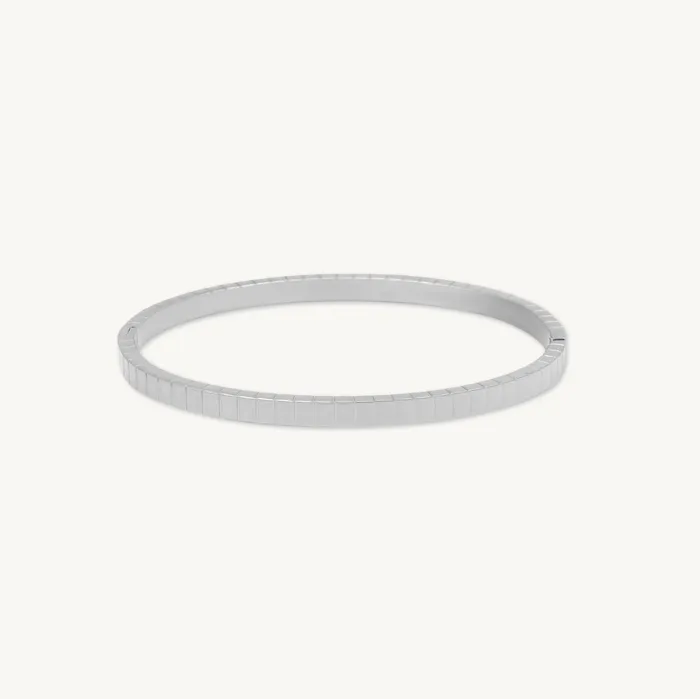 Bracelets Camile Stone Ridges Hinged Bangle Bracelet
