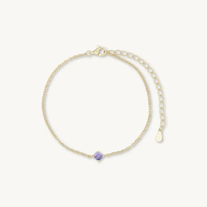 Camile Stone Bracelets Classic Birthstone Bracelet February