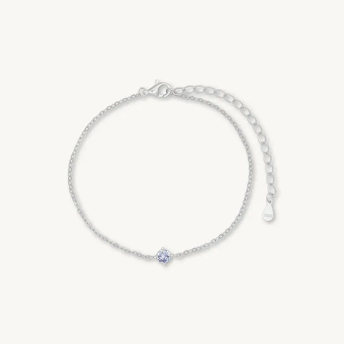 Camile Stone Bracelets Classic Birthstone Bracelet February