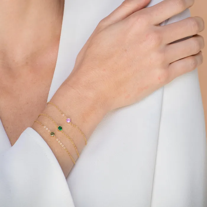 Camile Stone Bracelets Classic Birthstone Bracelet May