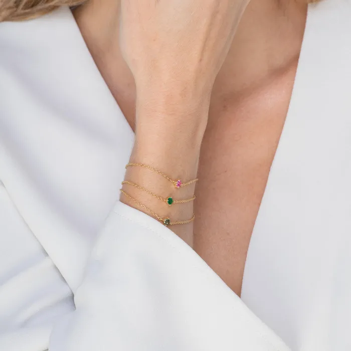 Camile Stone Bracelets Classic Birthstone Bracelet May