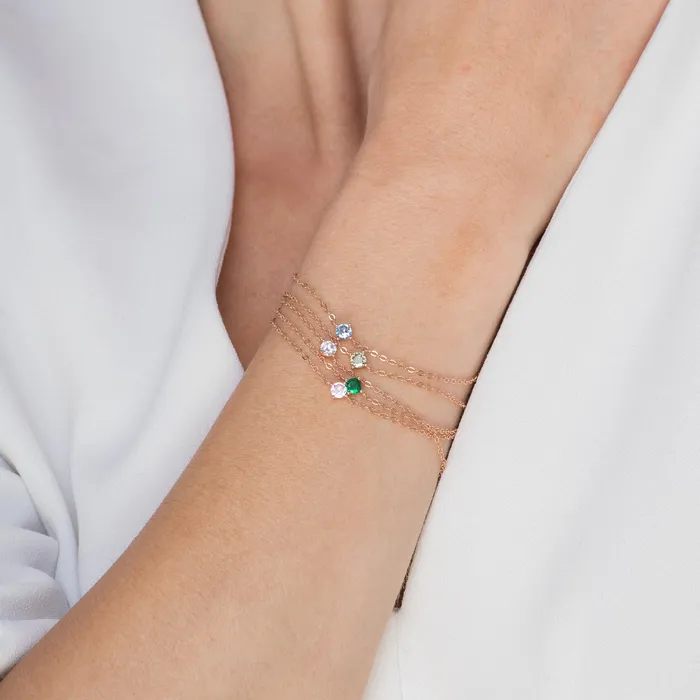 Camile Stone Bracelets Classic Birthstone Bracelet May