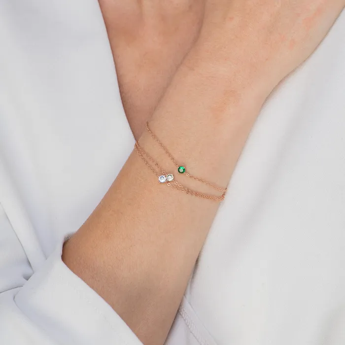 Camile Stone Bracelets Classic Birthstone Bracelet May