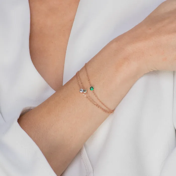 Camile Stone Bracelets Classic Birthstone Bracelet May