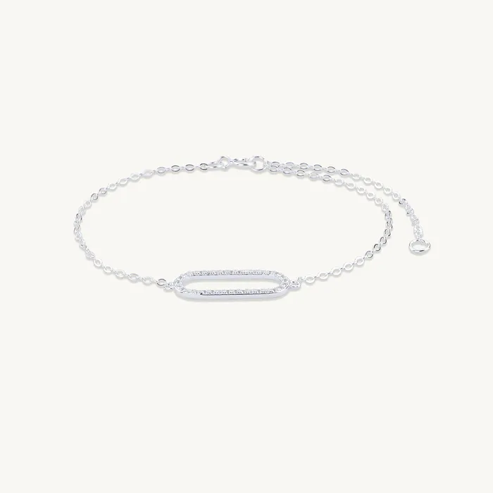 Camile Stone Bracelets Curved Bar Sapphire Bracelet Camile Stone Bracelets Curved Bar Sapphire Bracelet