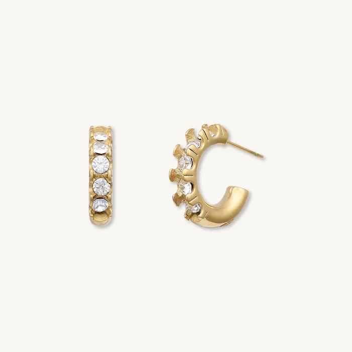 Earrings Camile Stone Gracie Zirconia Huggie Earrings