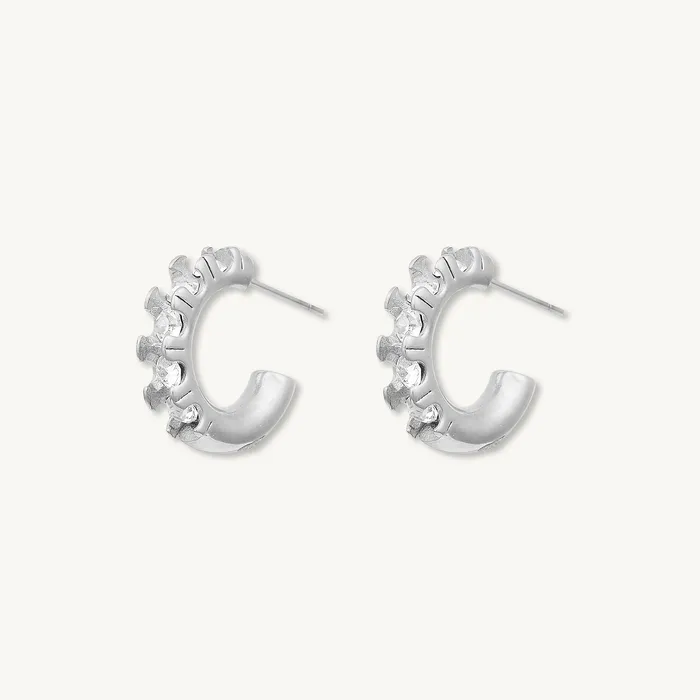 Earrings Camile Stone Gracie Zirconia Huggie Earrings