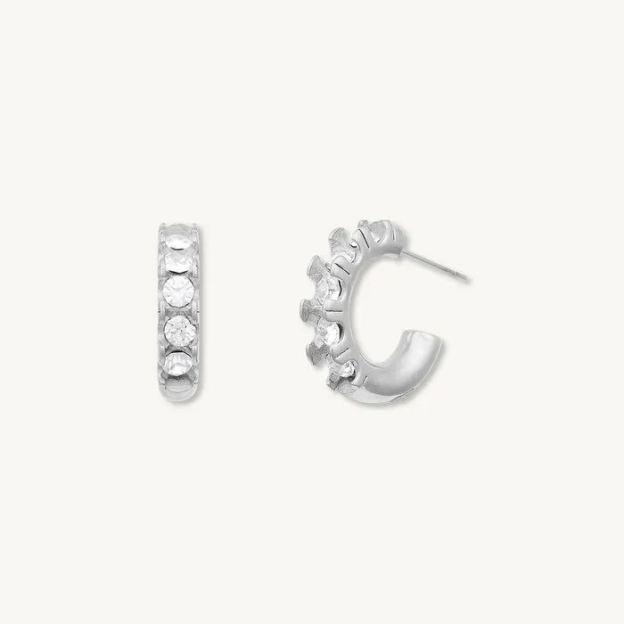 Earrings Camile Stone Gracie Zirconia Huggie Earrings