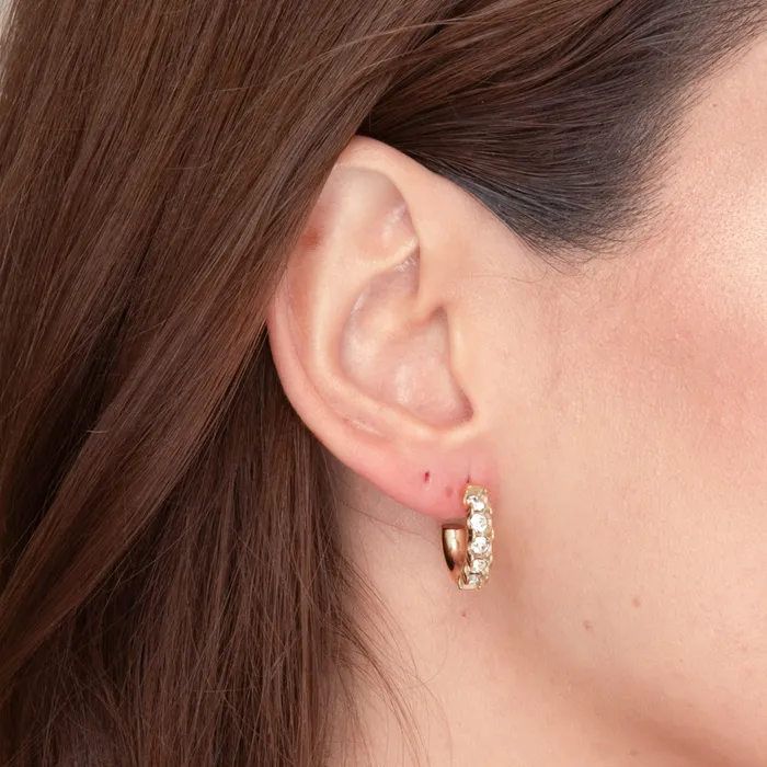 Earrings Camile Stone Gracie Zirconia Huggie Earrings