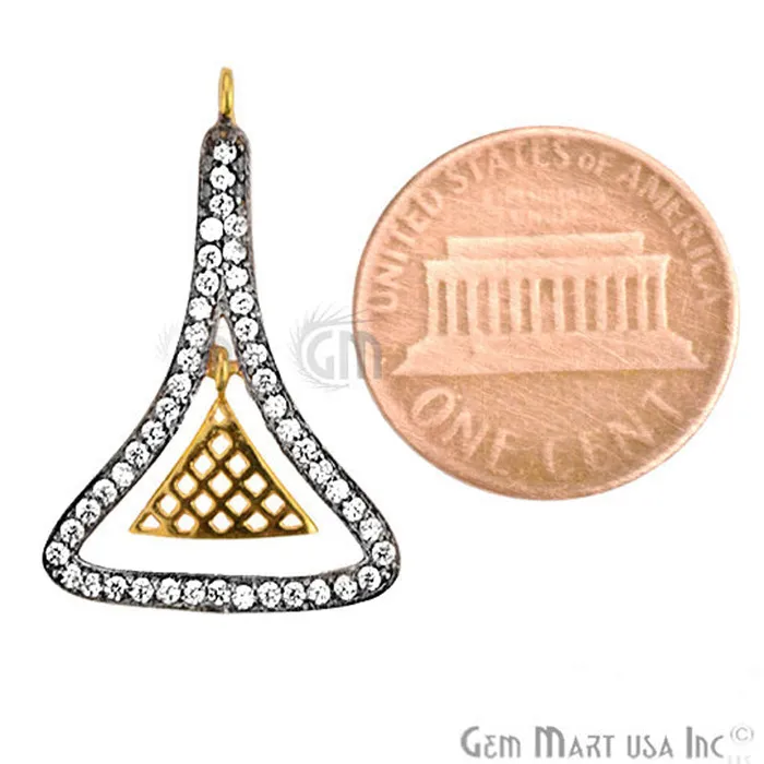 GemmartUSA Bracelets Cubic Zircon Pave Fancy Gold Vermeil Charm For Bracelet Pendants GemmartUSA Bracelets Cubic Zircon Pave Fancy Gold Vermeil Charm For Bracelet Pendants