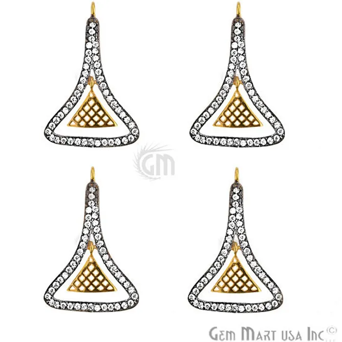 GemmartUSA Bracelets Cubic Zircon Pave Fancy Gold Vermeil Charm For Bracelet Pendants GemmartUSA Bracelets Cubic Zircon Pave Fancy Gold Vermeil Charm For Bracelet Pendants