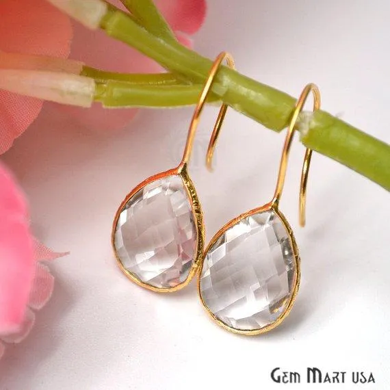GemMartUSA Earrings Pear 17x13mm Gold Gemstone Hook Earrings 1 Pair Pick your Gemstone GemMartUSA Earrings Pear 17x13mm Gold Gemstone Hook Earrings 1 Pair Pick your Gemstone