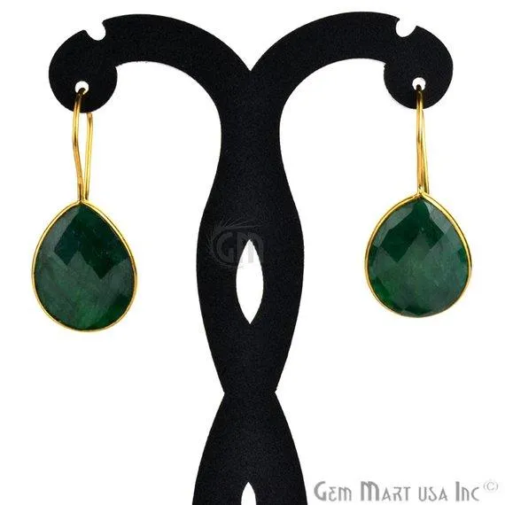 GemMartUSA Earrings Pear Shape 21x16mm Gold Plated Gemstone Hook Earrings Pick your Gemstone 900172 GemMartUSA Earrings Pear Shape 21x16mm Gold Plated Gemstone Hook Earrings Pick your Gemstone 900172