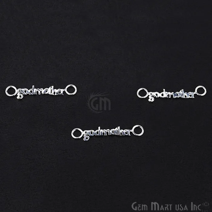 GODMOTHER Letter Silver Charm for Bracelet Pendants Necklace GemmartUSA Bracelets GODMOTHER Letter Silver Charm for Bracelet Pendants Necklace GemmartUSA Bracelets