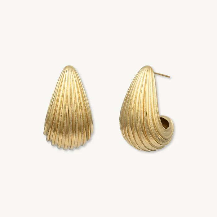 Livia Statement Dome Earrings Camile Stone Earrings