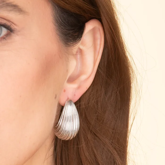 Livia Statement Dome Earrings Camile Stone Earrings