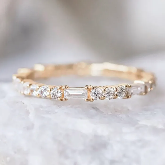 My Store Rings Gold Diamond Ring Womens Gold Engagement Ring Womens Gold Wedding Ring Eternity Ring