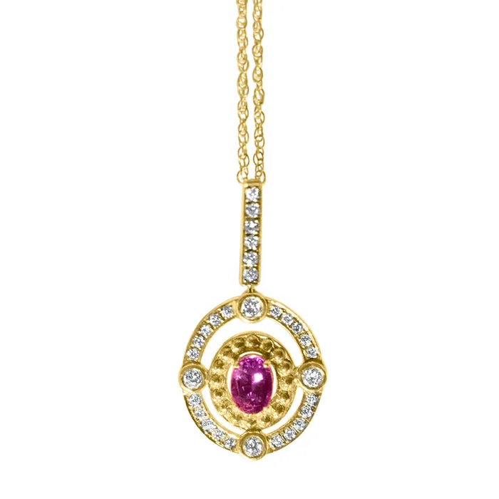 Safiya Jewels Necklaces Storms Eye 14K Yellow Gold Natural Alexandrite Pendant